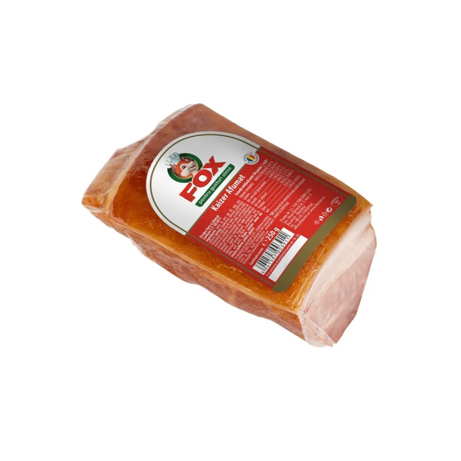 FOX KAIZER AFUMAT VID BUC MICI APPROX 0.25KG FOX KAIZER AFUMAT VID BUC MICI APPROX 0.3KG - imagine 1