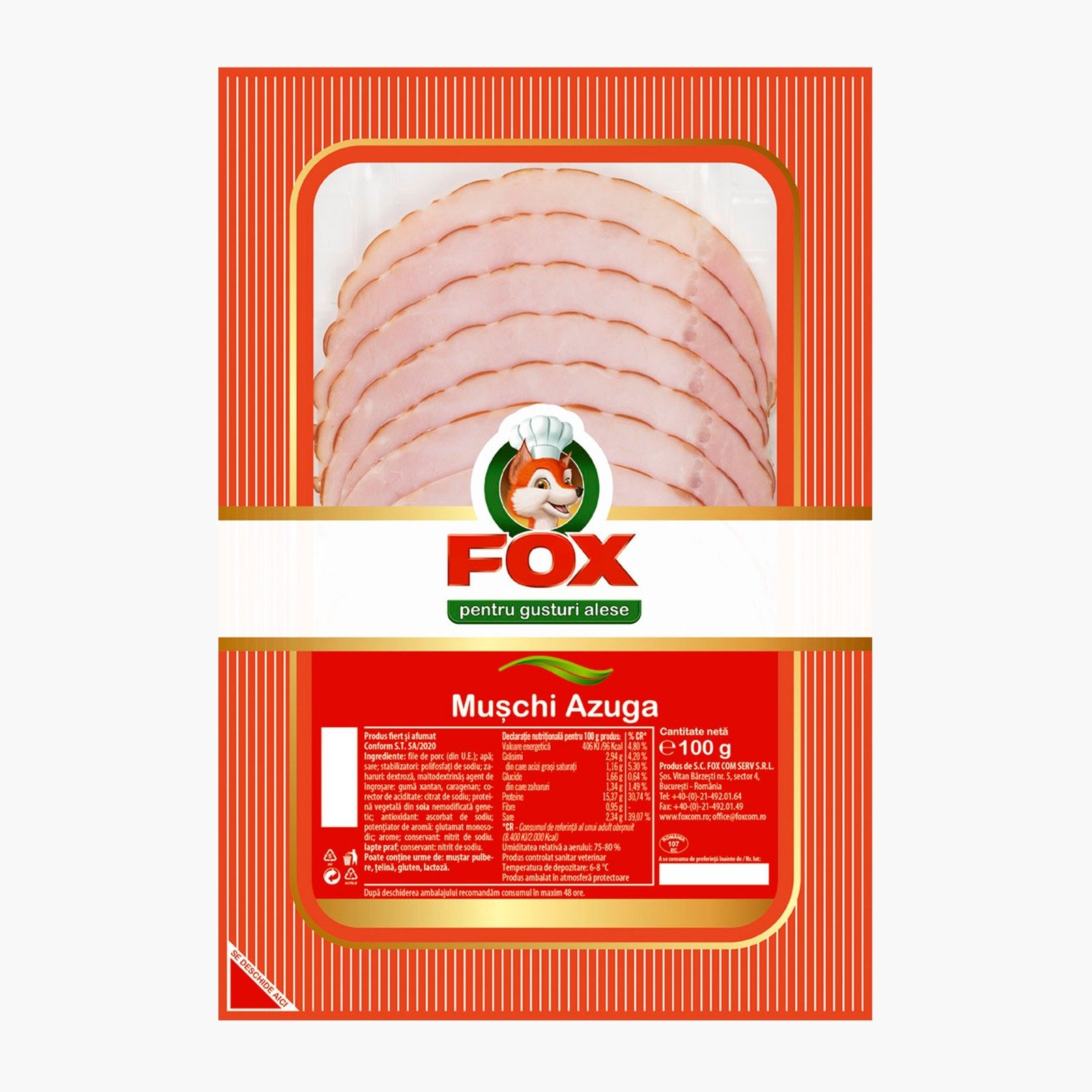 FOX MUSCHI AZUGA FELIAT 100GR FOX MUSCHI AZUGA FELIAT 100G - imagine 1
