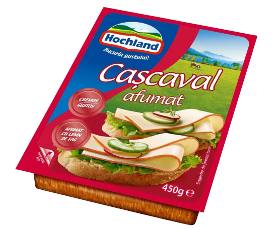 HOCHLAND CASCAVAL BLOC AFUMAT 450G HOCHLAND CASCAVAL BLOC AFUMAT 450G (12/bax) - imagine 1