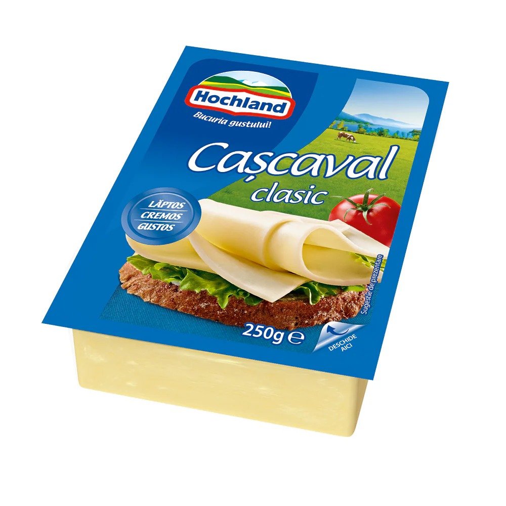 HOCHLAND CASCAVAL BLOC CLASIC 250G HOCHLAND CASCAVAL BLOC CLASIC 250G (12/bax) - imagine 1