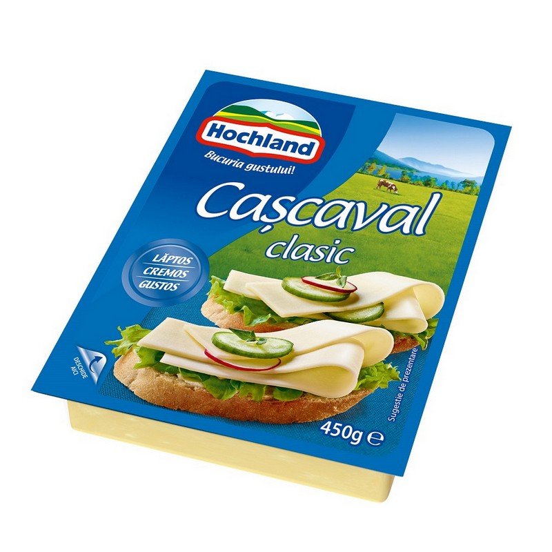 HOCHLAND CASCAVAL BLOC CLASIC 450G HOCHLAND CASCAVAL BLOC CLASIC 450G (12/bax) - imagine 1