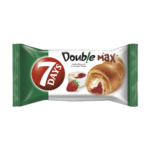 7DAYS CROISSANT DOUBLE MAX VANILIE SI CAPSUNI 80G (20/bax)