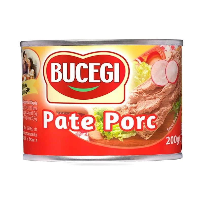 BUCEGI PATE PORC 200G BUCEGI PATE PORC 200G (48/bax) - imagine 1
