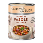 CAPRICII SI DELICII CIORBA DE FASOLE CU CIOLAN 400G (9/bax)