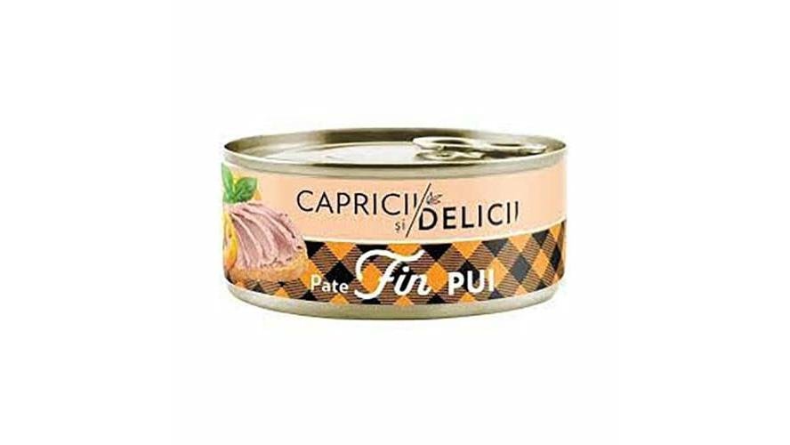 CAPRICII SI DELICII PATE FIN DE PUI 20% 120G CAPRICII SI DELICII PATE FIN DE PUI 20% 120G (27/bax) - imagine 1
