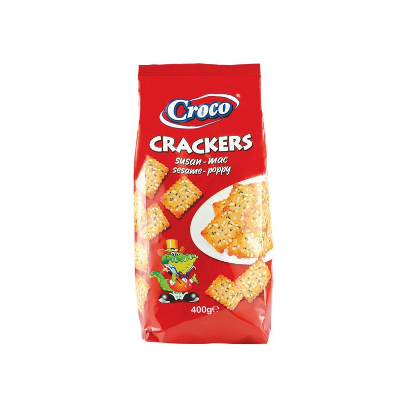 CROCO CRACKERS SUSAN & MAC 400G CROCO CRACKERS SUSAN & MAC 400G (12/bax) - imagine 1