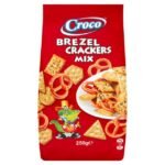 CROCO MIX CRACKERS & BREZEL 250G (12/bax)