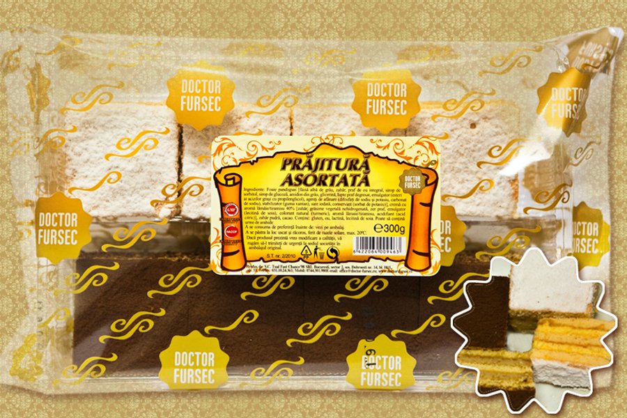 DR. FURSEC PRAJITURA ASORTATA 300G DR FURSEC PRAJITURA ASORTATA 300G (6/bax) - imagine 1