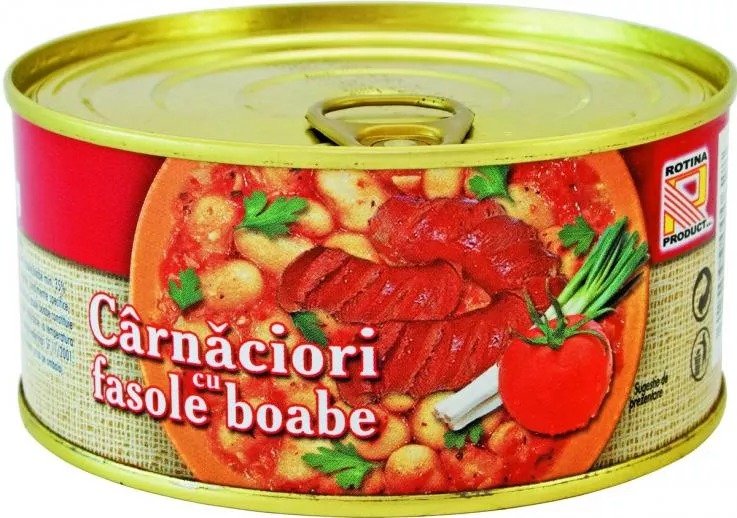 ROTINA CARNACIORI CU FASOLE 300G ROTINA CARNACIORI CU FASOLE 300G (18/bax) - imagine 1