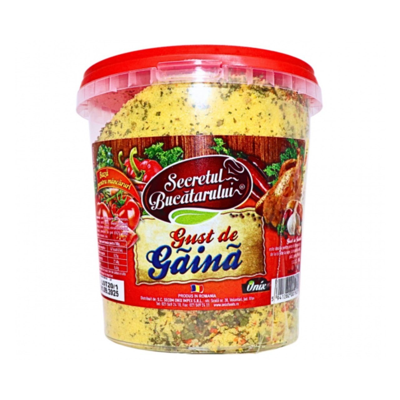 SECRETUL BUCATARULUI MIX VEGETAL CU GUST DE GAINA 1KG SECRETUL BUCATARULUI MIX VEGETAL CU GUST DE GAINA 1KG (4/bax) - imagine 1