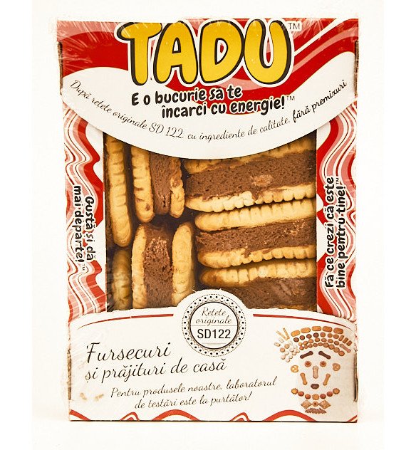 TADU BISCUITI CREMA CACAO 250G TADU BISCUITI CREMA CACAO 250G - imagine 1