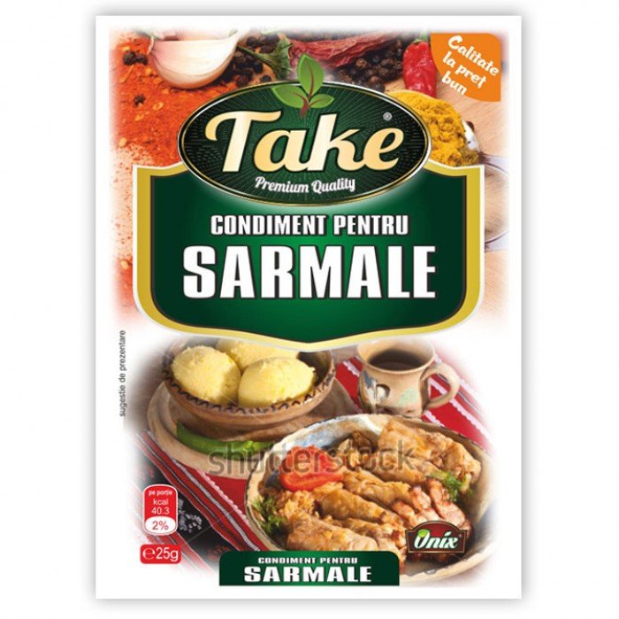 TAKE CONDIMENT PENTRU SARMALE 25G TAKE CONDIMENT PENTRU SARMALE 25G (20/bax) - imagine 1