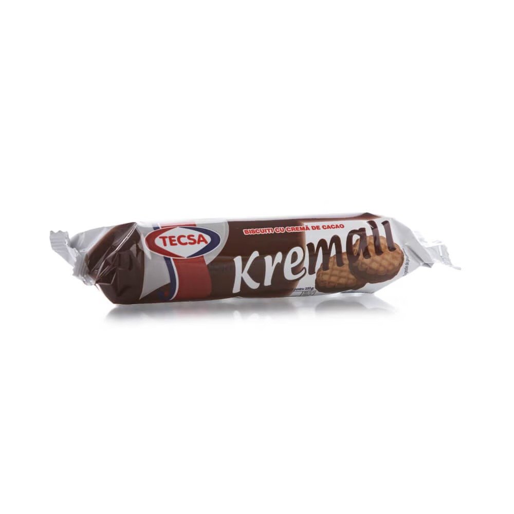 TECSA KREMALI BISCUITI CACAO 80G TECSA KREMALI BISCUITI CACAO 80G (30/bax) - imagine 1