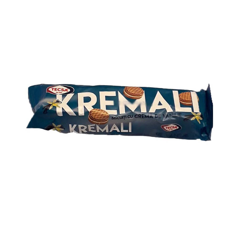 TECSA KREMALI BISCUITI VANILIE 80G TECSA KREMALI BISCUITI VANILIE 80G (30/bax) - imagine 1