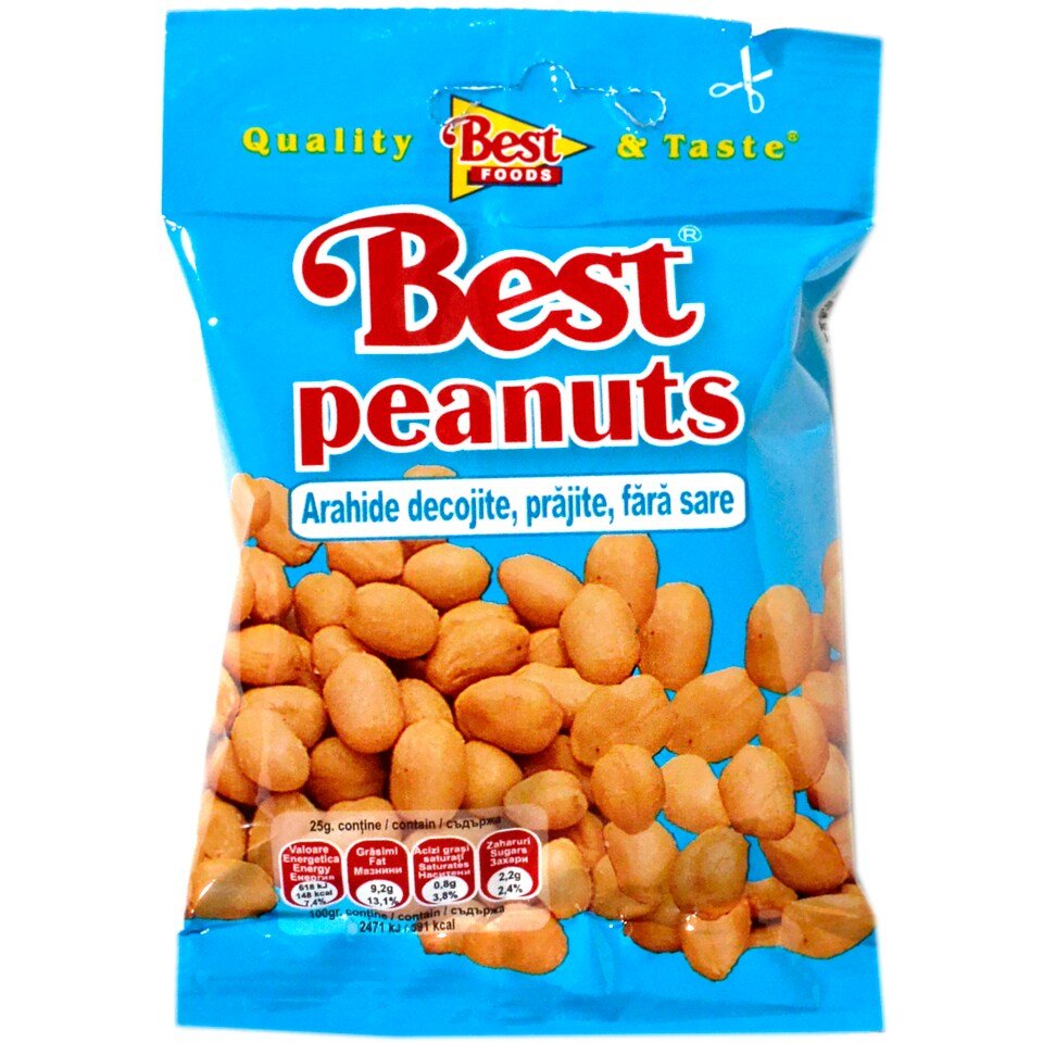 BEST PEANUTS FARA SARE 50G BEST PEANUTS FARA SARE 50G (18/bax) - imagine 1