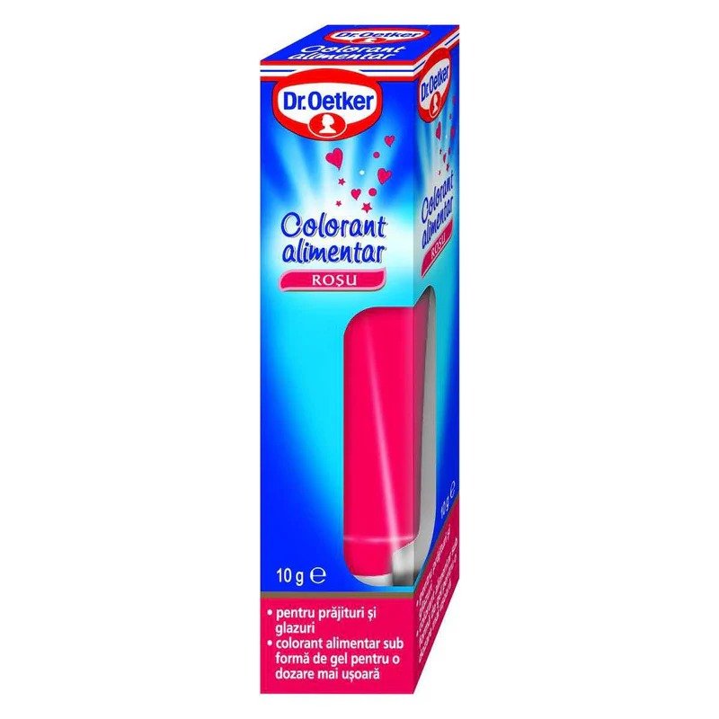 DR OETKER COLORANT ALIMENTAR ROSU 10G DR OETKER COLORANT ALIMENTAR ROSU 10G (6/bax) - imagine 1