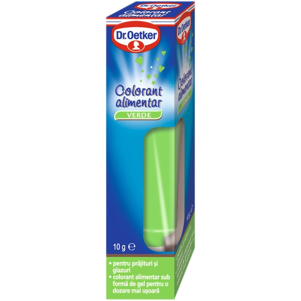 DR OETKER COLORANT ALIMENTAR VERDE 10G DR OETKER COLORANT ALIMENTAR VERDE 10G (6/bax) - imagine 1