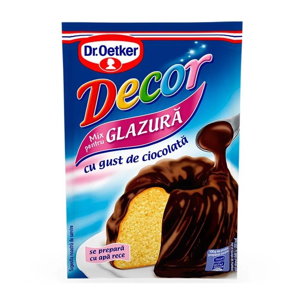 DR OETKER GLAZURA CIOCOLATA 100G DR OETKER GLAZURA CIOCOLATA 100G (25/bax) - imagine 1