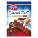 DR OETKER GLAZURA DUO CIOCOLATA NEAGRA SI ALBA 100G  (15/bax)
