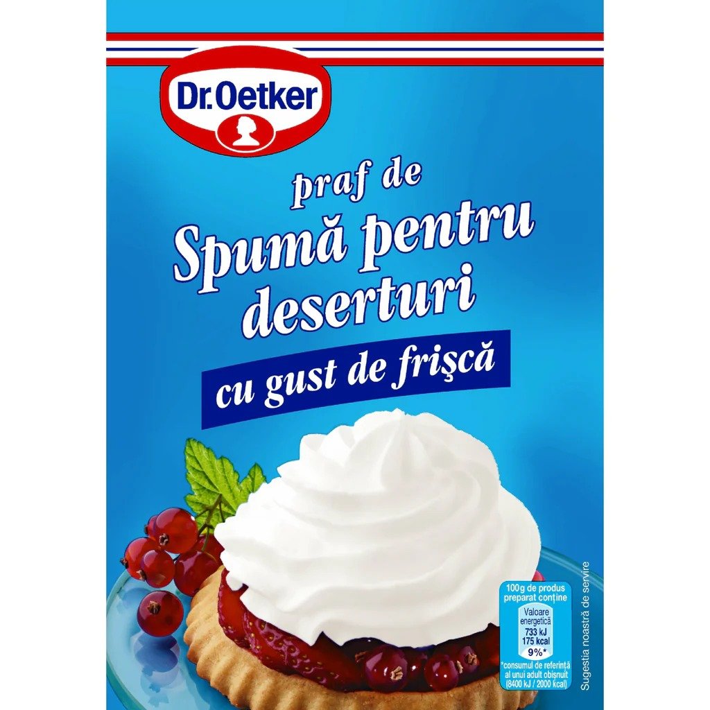DR OETKER PRAF DE SPUMA GUST FRISCA 48G DR OETKER PRAF DE SPUMA DESERTURI GUST FRISCA 48G (30/bax) - imagine 1