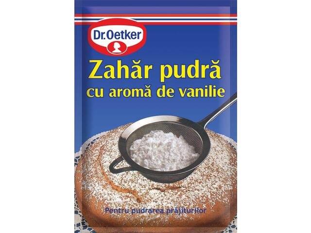DR OETKER ZAHAR PUDRA AROMA VANILIE 80G DR OETKER ZAHAR PUDRA AROMA VANILIE 80G (25/bax) - imagine 1
