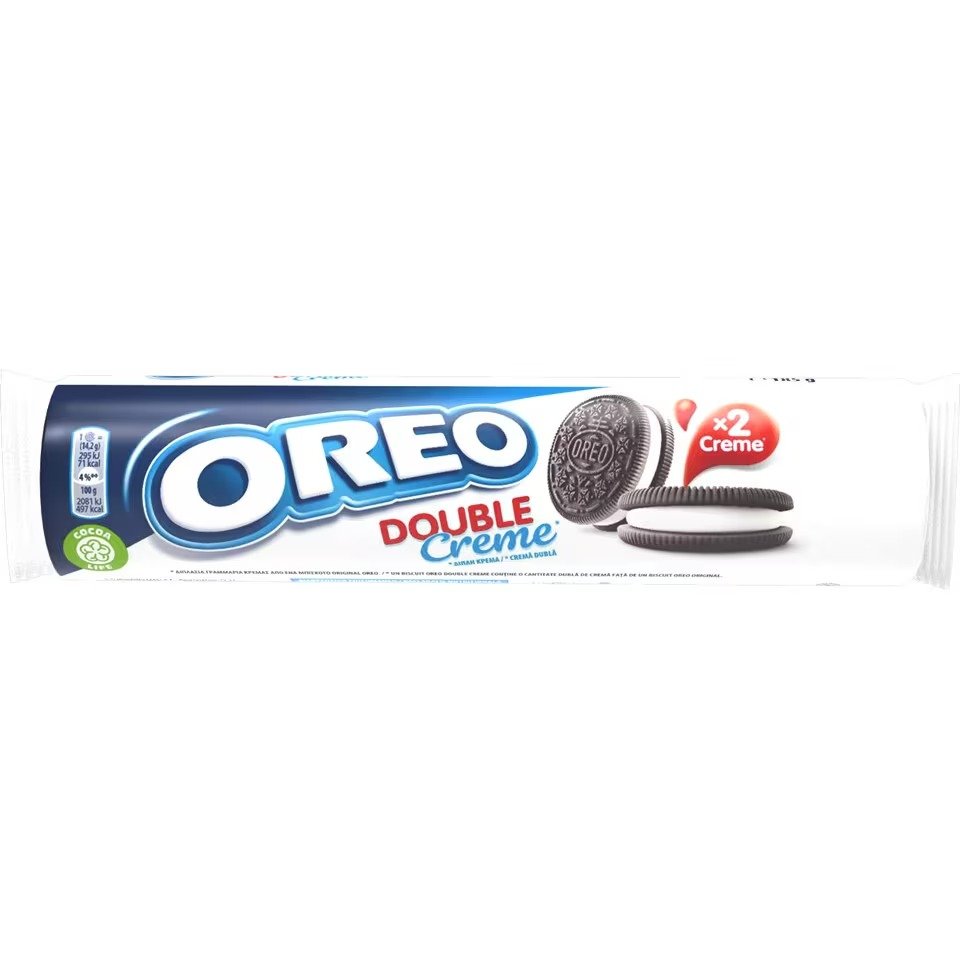 OREO BISCUITI CREMA DUBLA 185G OREO BISCUITI CREMA DUBLA 185G (12/bax) - imagine 1