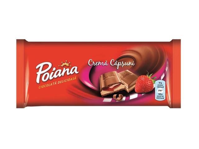 POIANA CIOCOLATA CREMA CAPSUNI 90G POIANA CIOCOLATA CREMA CAPSUNI 90G (25/bax) - imagine 1