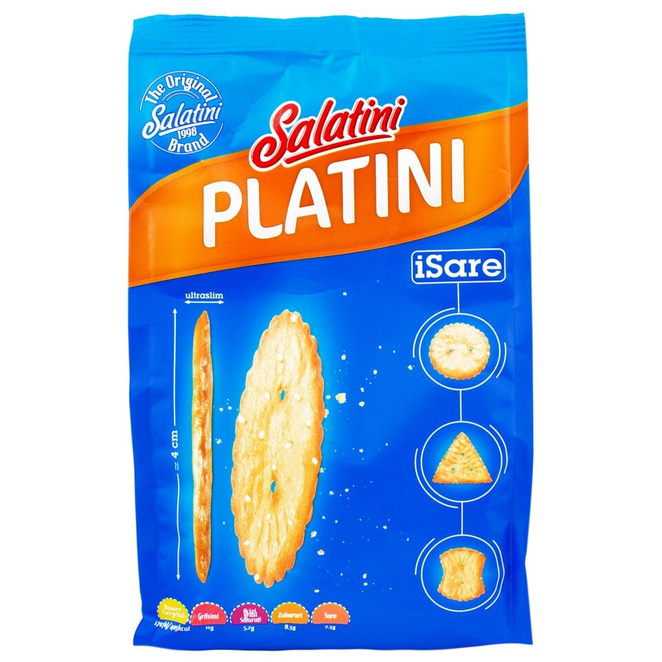 SALATINI BISCUITI PLATI CU SARE 160G SALATINI BISCUITI PLATI CU SARE 160G (15/bax) - imagine 1