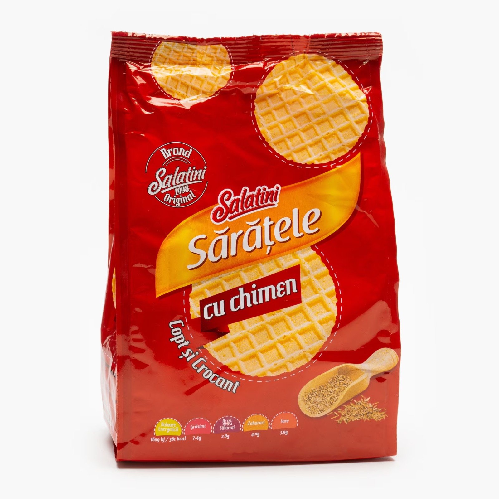 SALATINI SARATELE CU CHIMEN 100G SALATINI SARATELE CU CHIMEN 100G (10/bax) - imagine 1