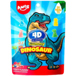 Amos 4D Gummy Dinozaur Fruity Flavors 65g (24)