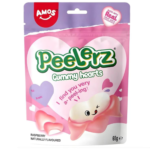 Amos Candy Peelerz Gummy Raspberry Heart 65g (36)