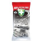 Servetele Umede Pentru Curatare Suprafete din Inox, Green Shield, 70 buc