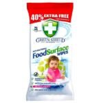 Servetele Umede Antibacteriene Pentru Curatare Suprafete Alimentare, Green Shield, 70 buc